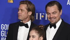 Brad Pitt, Julia Butters a Leonardo DiCaprio se divák�m p�edvedli ve snímku...