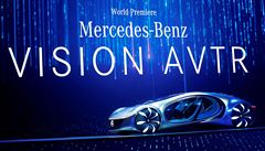 Koncept futuristického vozu Mercedes-Benz Vision AVTR.