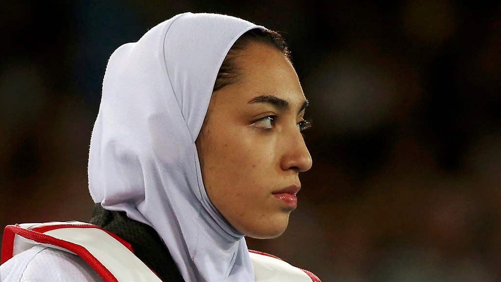 Íránská olympijská medailistka Kimía Alízadeová.
