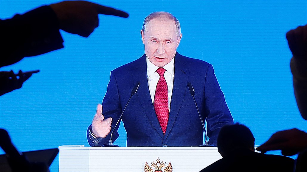 Ruský prezident Vladimir Putin pednáí poselství o stavu zem.