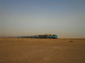Mauretánie-podél vlaku