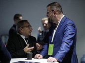 Petr Neas a Jaroslav Kubera na kongresu ODS v Praze 18. ledna 2020.