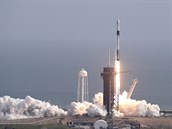 Raketa Falcon 9 spolenosti SpaceX.