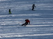 Lyai ve skiareálu Vakv kopec v Horní Lhot.