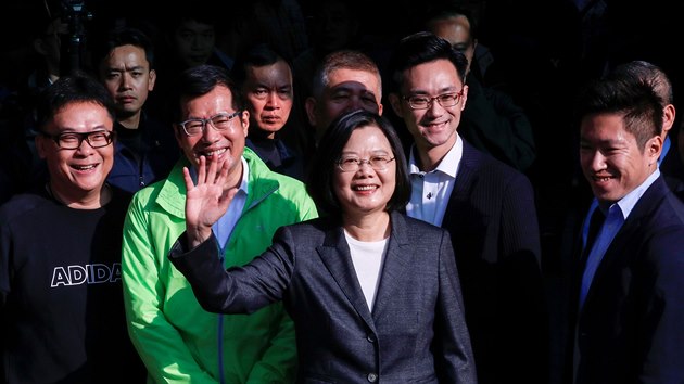 Souasná tchajwanská prezidentka Cchaj Jing-wen obhájila svj mandát.
