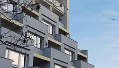 Detail vestibulu (nahoe) jednoho z Tukových panelových dom prozrazuje...