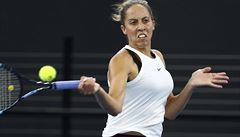Ameri�anka Madison Keysová b�hem finálního souboje.