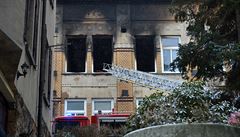 Hasi�ský v�z s vysunutým �eb�íkem stojí 19. ledna 2020 p�ed domem pro zdravotn�...