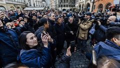 Primátor Prahy Zden�k H�ib (Piráti) a Wen-Je Ko primátorem Taipeie (Tchaj-Wan)...