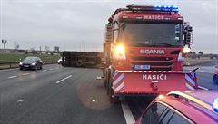 Nehoda kamionu na Pražském okruhu. | na serveru Lidovky.cz | aktuální zprávy
