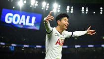 Son Heung-min slav svou branku do st Norwiche.