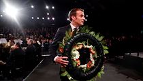 Francouzsk prezident Emmanuel Macron pokld pamtn vnec za obti holokaustu...