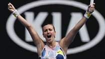 Petra Kvitov postoupila do tvrtfinle Australian Open.