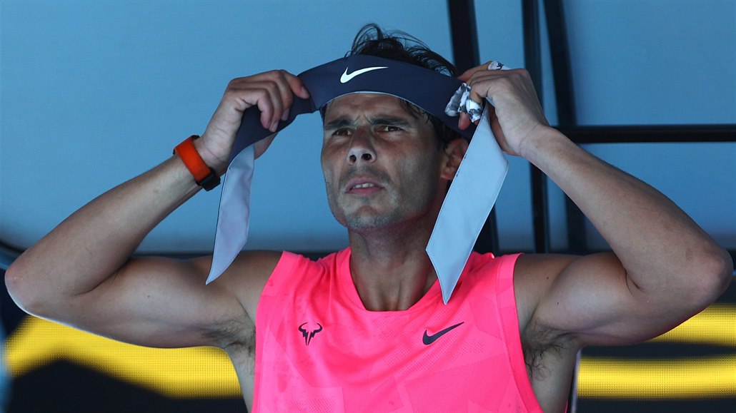 Rafael Nadal na australském grandslamu nastupuje v tradiním tílku.