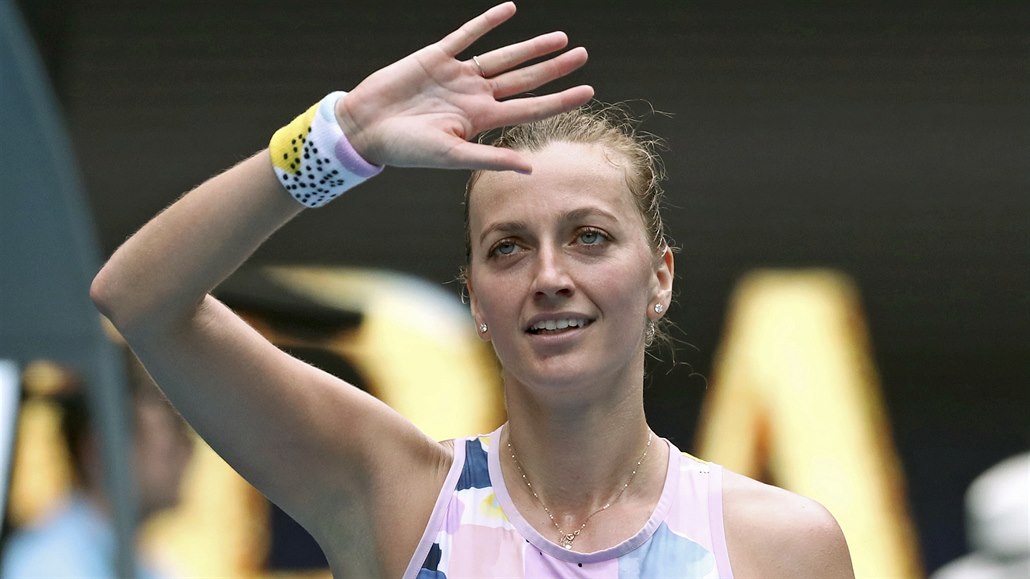 Petra Kvitová slaví své vít�zství.