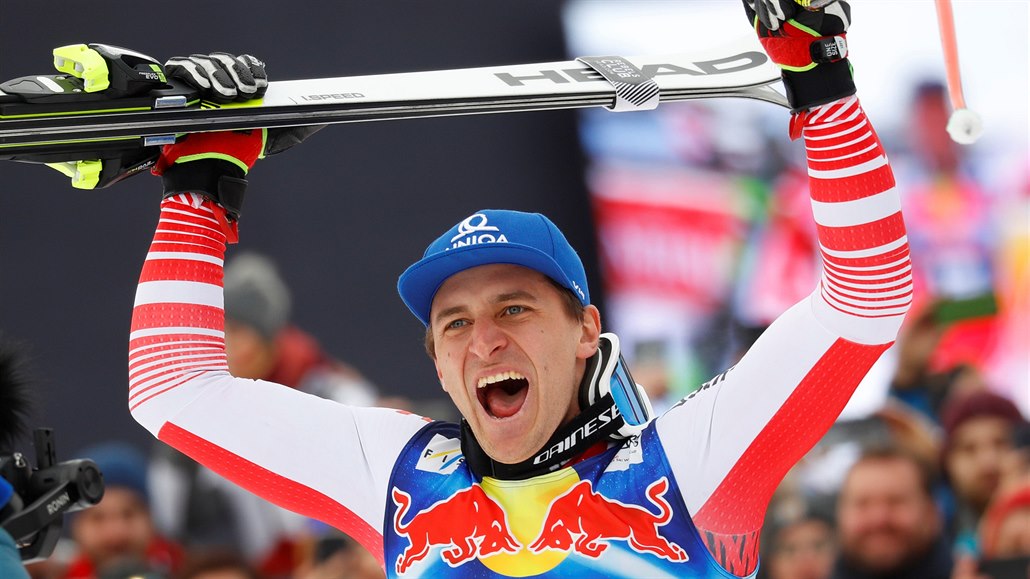 Matthias Mayer vyhrál jako první Rakušan od roku 2014 sjezd v Kitzbühelu