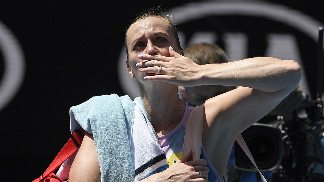 Louící se eská tenistka Petra Kvitová.