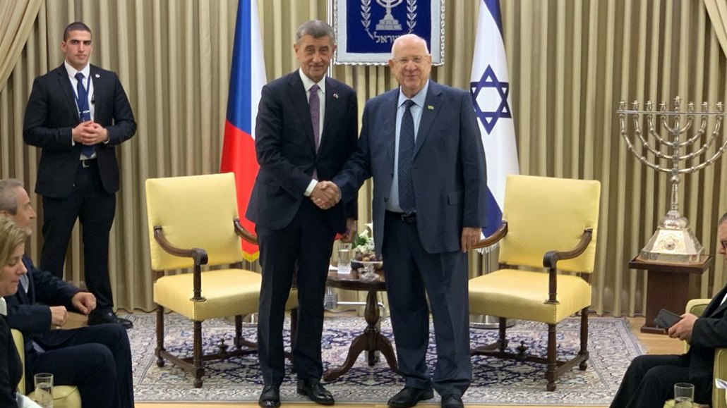 Premiér Andrej Babi se v Izraeli seel s prezidentem zem Reuvenem Rivlinem.