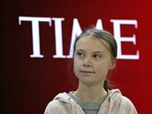Greta Thunbergová bhem 50. zasedání Svtového ekonomického fóra ve výcarském...