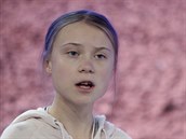 védská aktivistka Greta Thunbergová vystoupila bhem 50. zasedání Svtového...