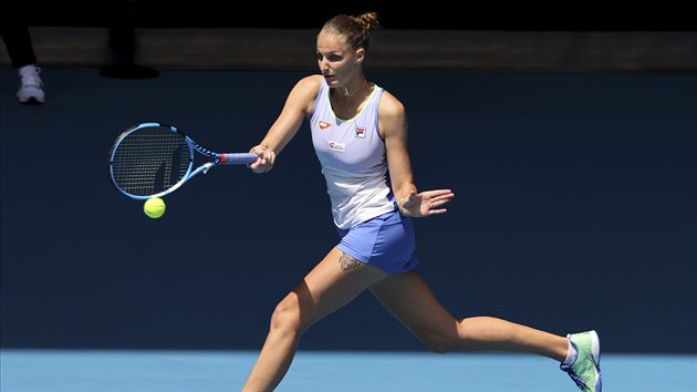Tenistka Karolína Plíková v Melbourne.