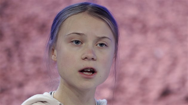védská aktivistka Greta Thunbergová vystoupila bhem 50. zasedání Svtového...