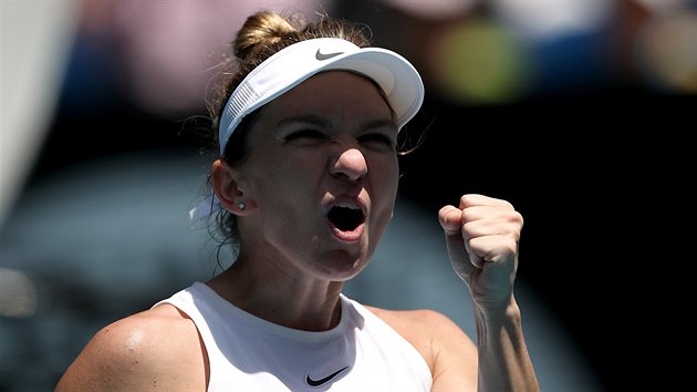 �tvrtá nasazená Simona Halepová postoupila do �tvrtfinále grandslamového...