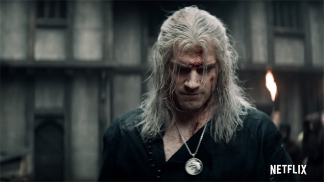 Geralt z Rivie v seriálu Zaklína.