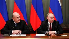 Ruský prezident Vladimír Putin a nový premiér Michail Mišustin
