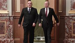 Ruský prezident Vladimír Putin a nový premiér Michail Mi�ustin