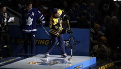 Momentáln� nejlep�í st�elec NHL David Pastr�ák v rámci dovednostní sout�e NHL...