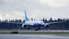 Verejí pokus Boeingu 777X o vzlétnutí z Washingtonu byl peruen kvli...