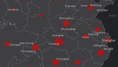 Interaktivn mapa ukazuje poet nakaench koronavirem. Destky lid se u uzdravily