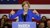 Demokratick prezidentsk kandidtka Elizabeth Warrenov.