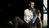 Kapitán basketbalistů Pavel Pumprla na fotografii Michala Sváčka, fotoreportéra...