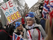 Oslavy oficiálního odchodu Velké Británie z Evropské unie v Londýn, který se...