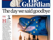 Titulní strana listu The Guardian 1. února 2020.