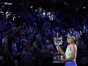 Americká tenistka Sofia Keninová porazila ve finále Australian Open Garbie...
