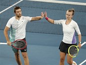 Tenistka Barbora Krejíková obhájila titul na Australian Open v mixu. S...