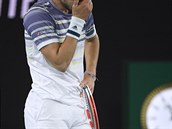 Zklamaný Dominic Thiem ve finále Australian Open.