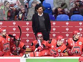 Finálové utkání play off hokejové Ligy mistr: Hradec Králové - Frölunda...