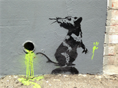 Krysa - jeden z klasických motiv anonymního streetartového umlce Banksyho.