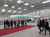 Nový hangár firmy Job Air Technic na letiti v Ostrav-Monov.