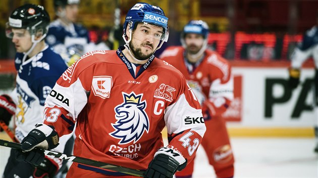 Jan Ková v utkání Euro Hockey Tour mezi Finskem a eskem