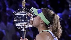 Americká tenistka Sofia Keninová porazila ve finále Australian Open Garbi�e...
