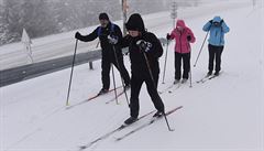 Běžkaři lyžují v horském středisku Červenohorské sedlo v Jeseníkách i za... | na serveru Lidovky.cz | aktuální zprávy
