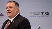 Mike Pompeo v Mnichov na bezpenostn konferenci.