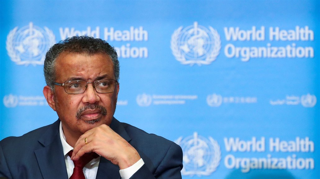 éf Svtové zdravotnické organizace (WHO) Tedros Adhanom Ghebreyesus.