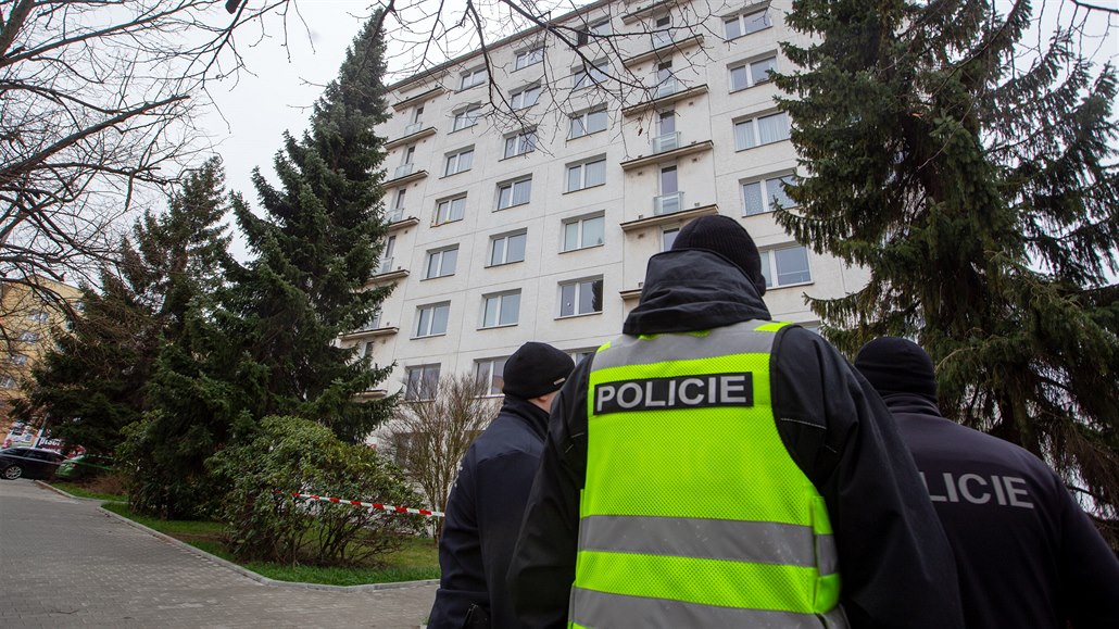 Policisté zasahují v Tínské ulici ve tvrti Doubravka, kde z pátého patra...