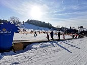 Nejsportovnjí sjezdovkou je na Severáku ervená tra Jih, která pedstavuje...